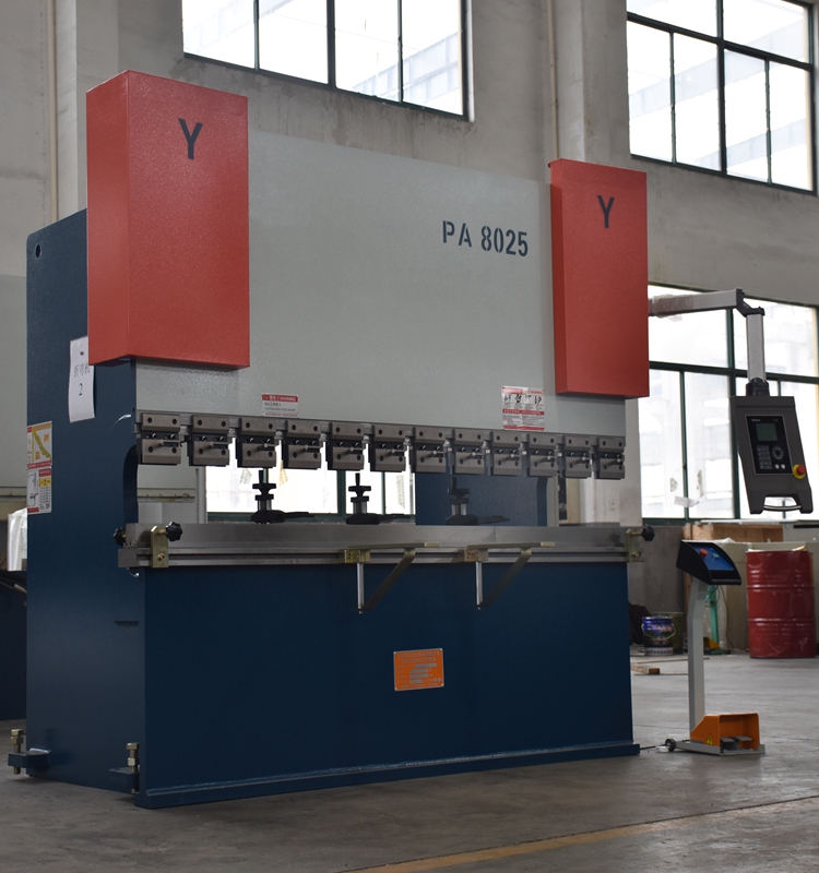 100 t CNC fémhajlító gépek, 3200 mm-es CNC lapprésfék E21-el