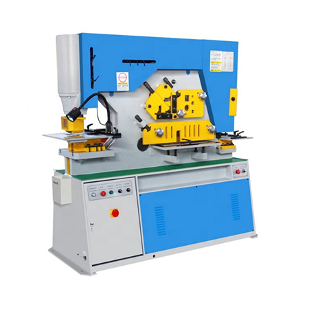 Gyártás CNC vasmegmunkáló gép lyukasztó és nyírógép Kínában hidraulikus sajtoló fémtermékek gép