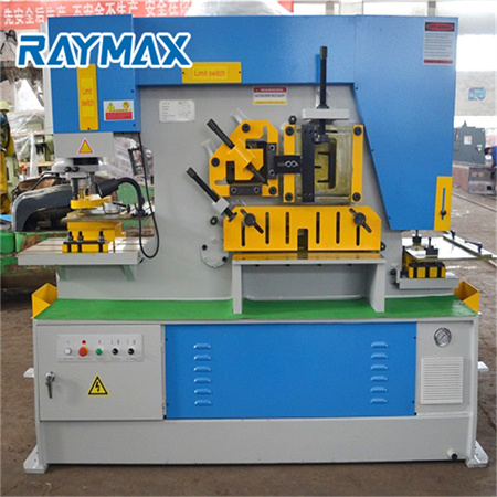 Gyártás CNC vasmegmunkáló gép lyukasztó és nyírógép Kínában hidraulikus sajtoló fémtermékek gép