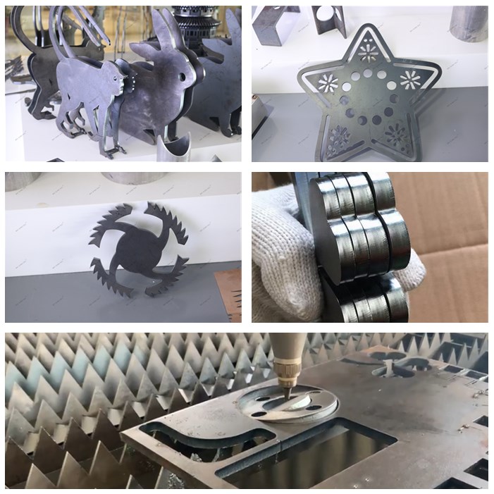 CNC szálas lézervágó gép 1000w 2000w alumínium fém acélcső vágásához