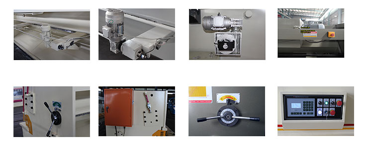Hidraulikus lengőgerendás nyírógépek elektromos guillotine gép Qc12y-12x3200