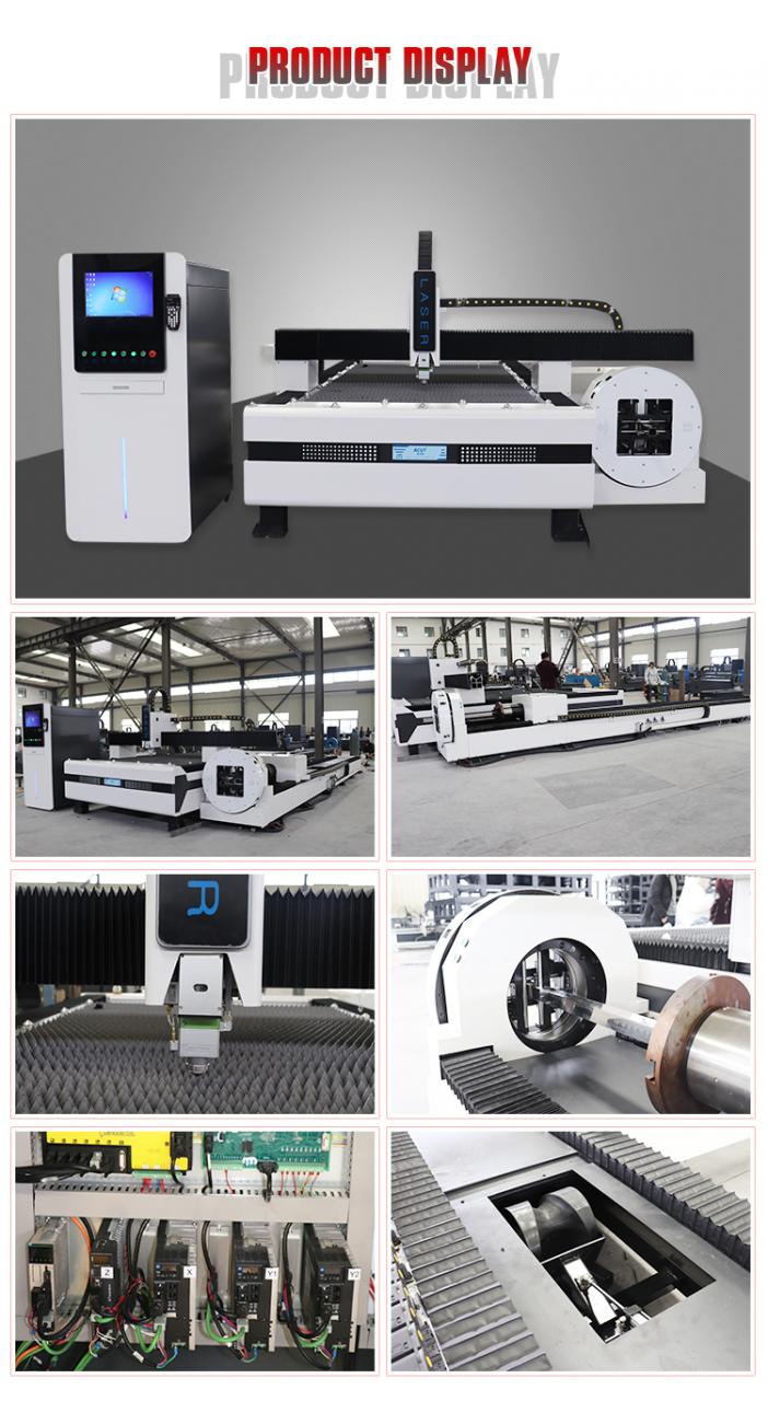 Forgó CNC fémcső csőlemez lézervágó 2000w szálas lézervágó gép